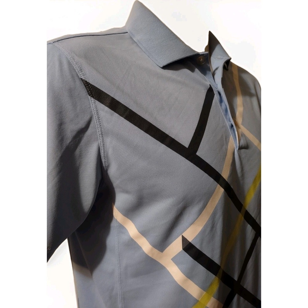 Nike Polo Shirt Men's Medium Dri Fit Golf Tour Performance PGA Swoosh Sky Blue - Picture 9 of 13